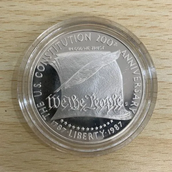 アメリカ憲法200周年記念銀貨